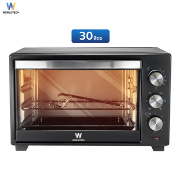 Worldtech เตาอบไฟฟ้า Oven 30L รุ่น WT-OV30L_BLK ขนาด 30 ลิตร  รับประกัน 1 ปี